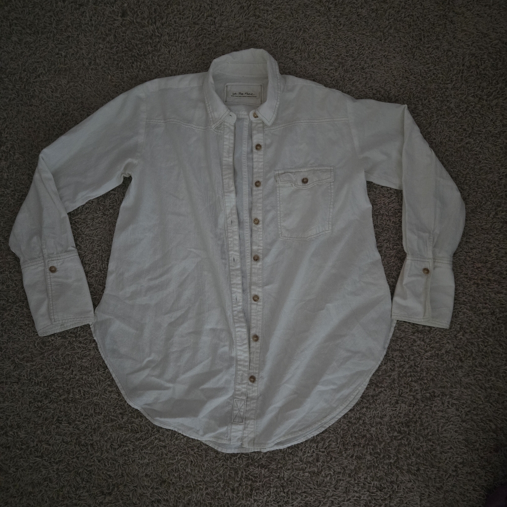 Womens Free People Button Up